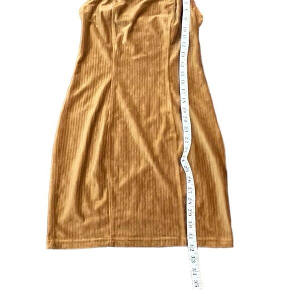 NWT No Boundaries Junior’s Camel Color Bodycon Suspenders Dress, Size S - Picture 5 of 8